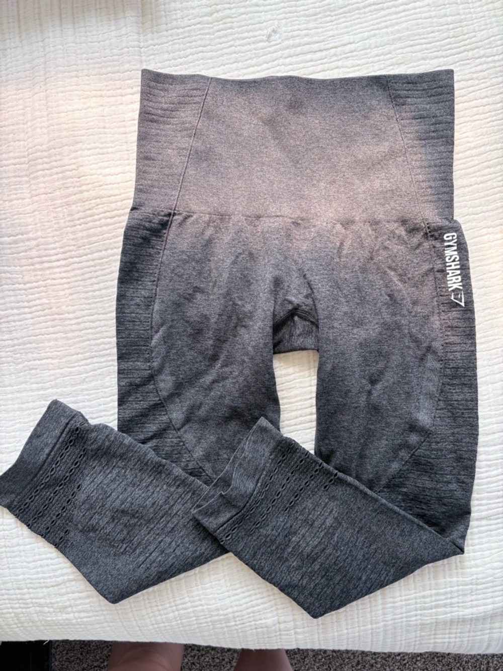 Gymshark Charcoal Gray High-Waist Capri Leggings
